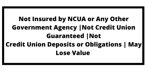 Not Insured by the NCUA or any other governement agency