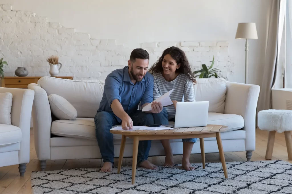 Couple on couch