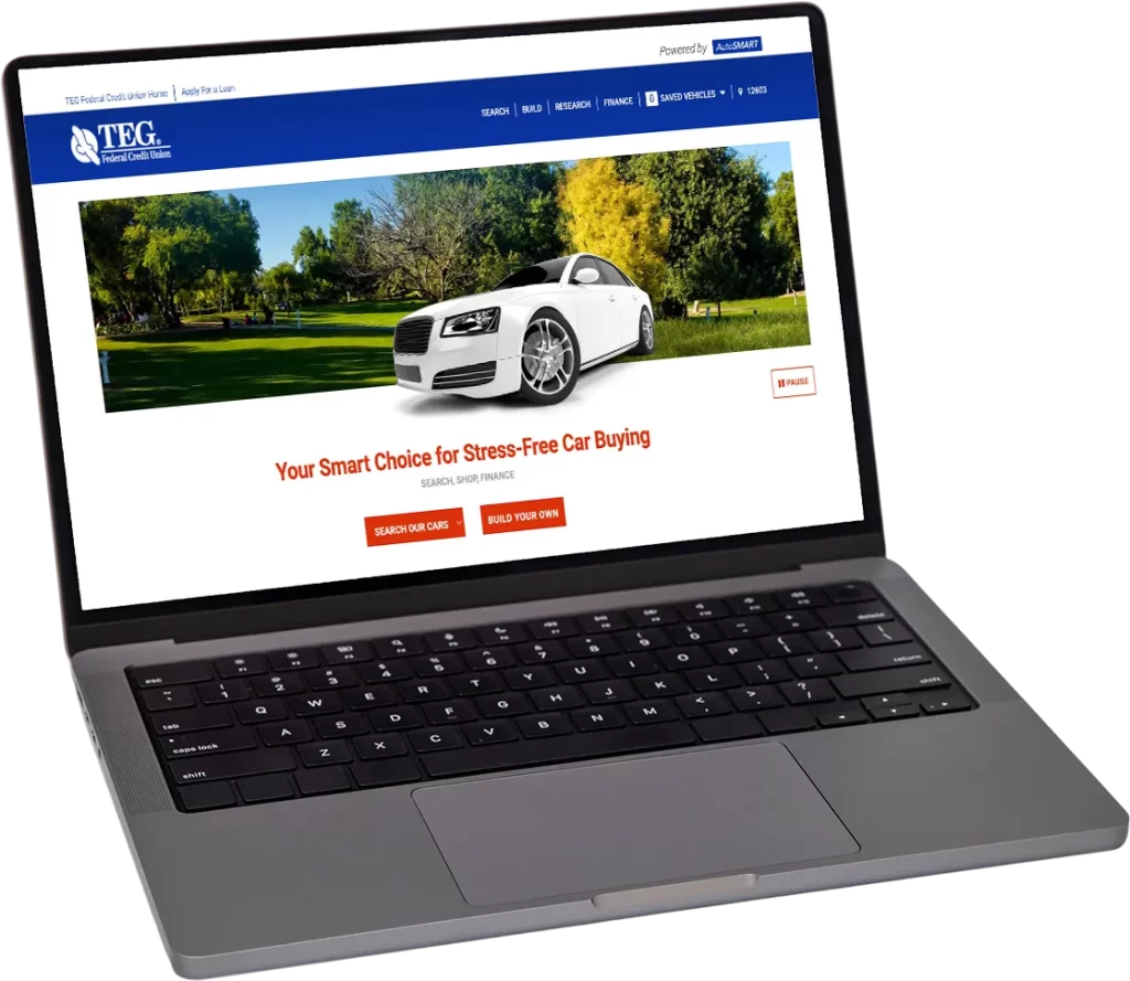 Laptop with TEG on screen