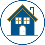 House 2 color with circle